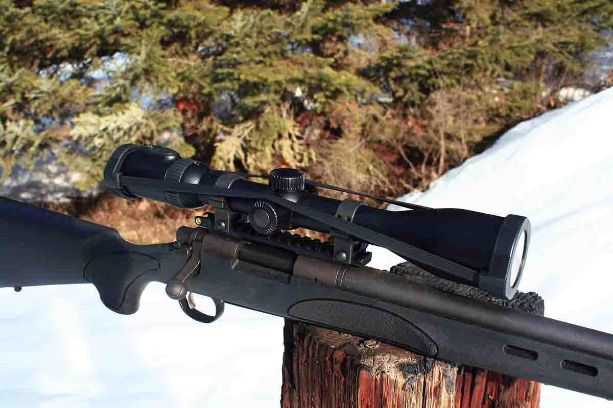 Swarovski’s sleek Z8i 3.5-28x 50mm P is as at home sitting atop a big-game mountain rifle as it is mounted on a precision long-range varmint rifle. It offers high-end magnification without undue weight.
